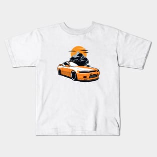 Orange R32 GTR Skyline Kids T-Shirt